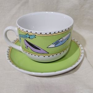 Ursula Dodge Signature "Favorites" Large Cup/Mug and Saucer Set